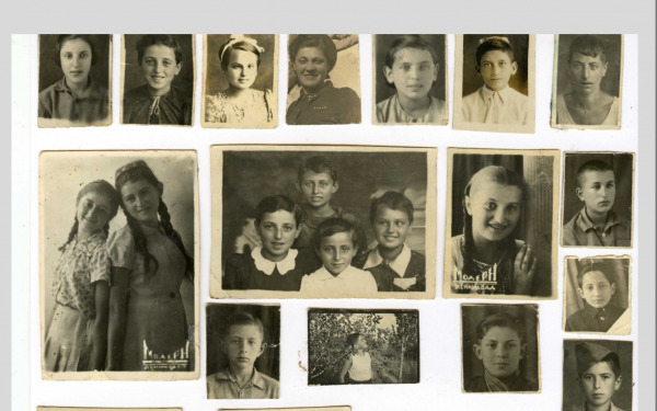 Divers portraits d'enfants réalisés en Ouzbékistan, conservés par Henry Welch, déporté en 1941